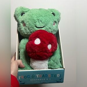 Asquith & Somerset Frog & Toadstool Lavender Heat Plush Cozy Gift